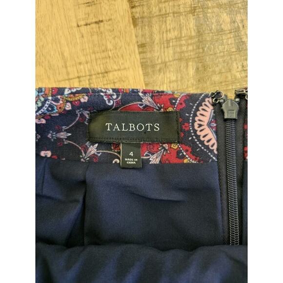Talbots Kaleidoscope Length Pencil Skirt Women's Size 4 Heritage Career Preppy - Picture 2 of 7